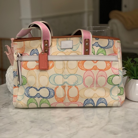 Coach Scribble Tote Bag